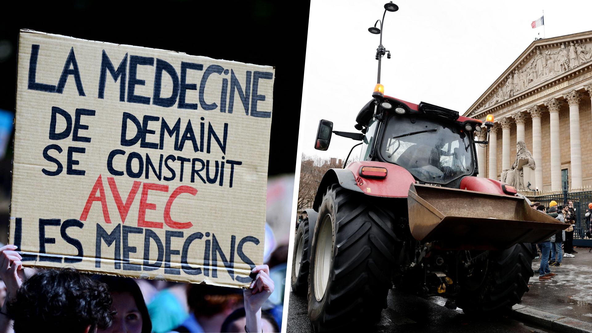 Governo francese: la protesta degli agricoltori al centro mentre i medici scioperano per le condizioni di lavoro